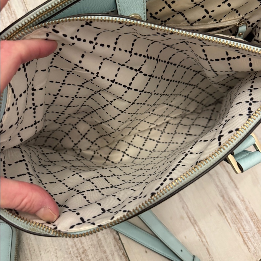 Kate Spade NY Newbury Lane Loden Light Blue Satchel & Matching Wallet - Picture 10 of 16